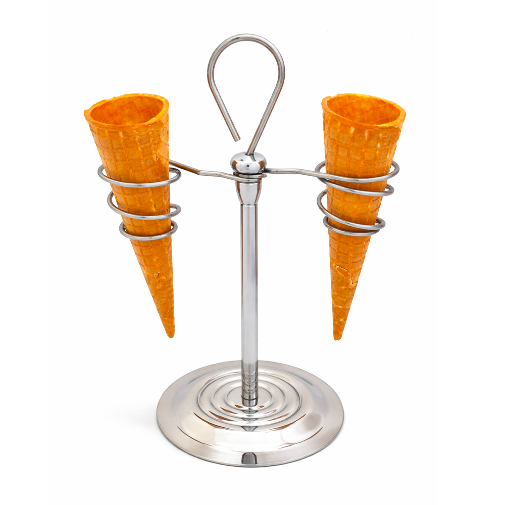 Appoggiaconi Inox - 2 coni