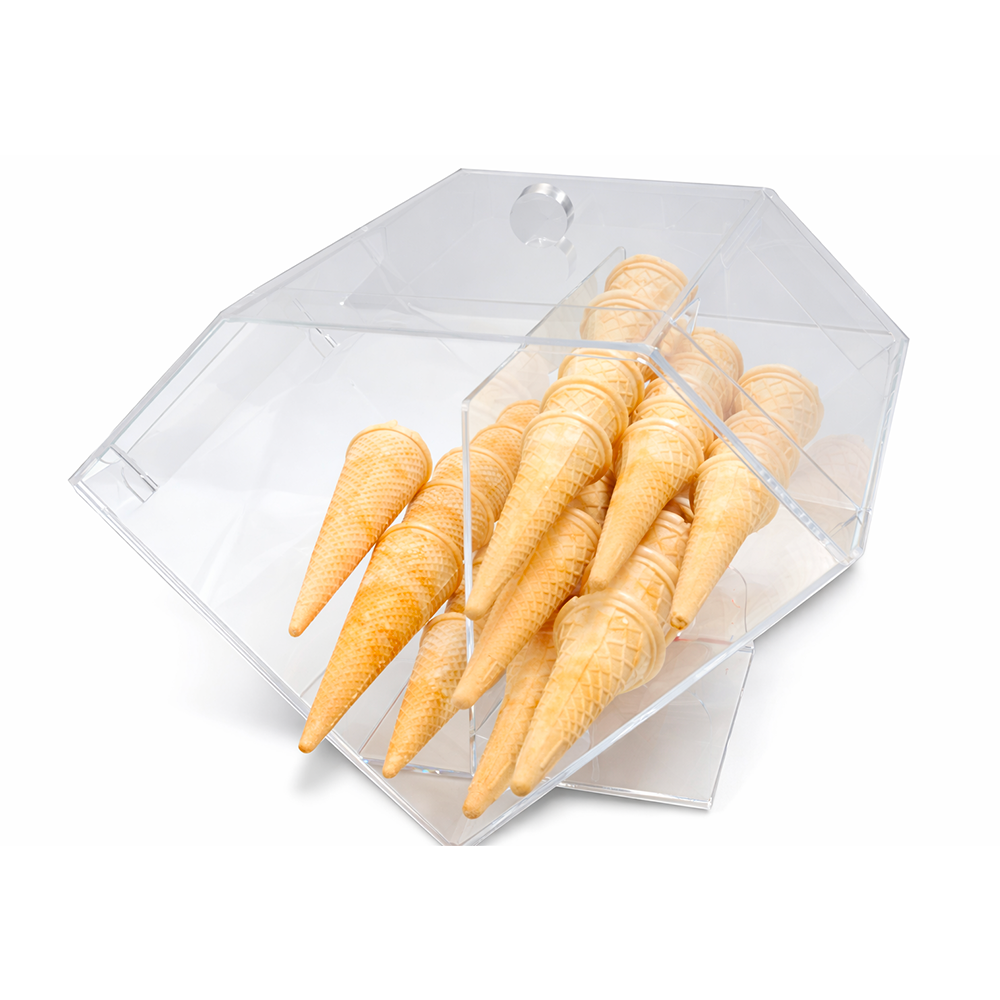 Portaconi plexiglass orizzontale