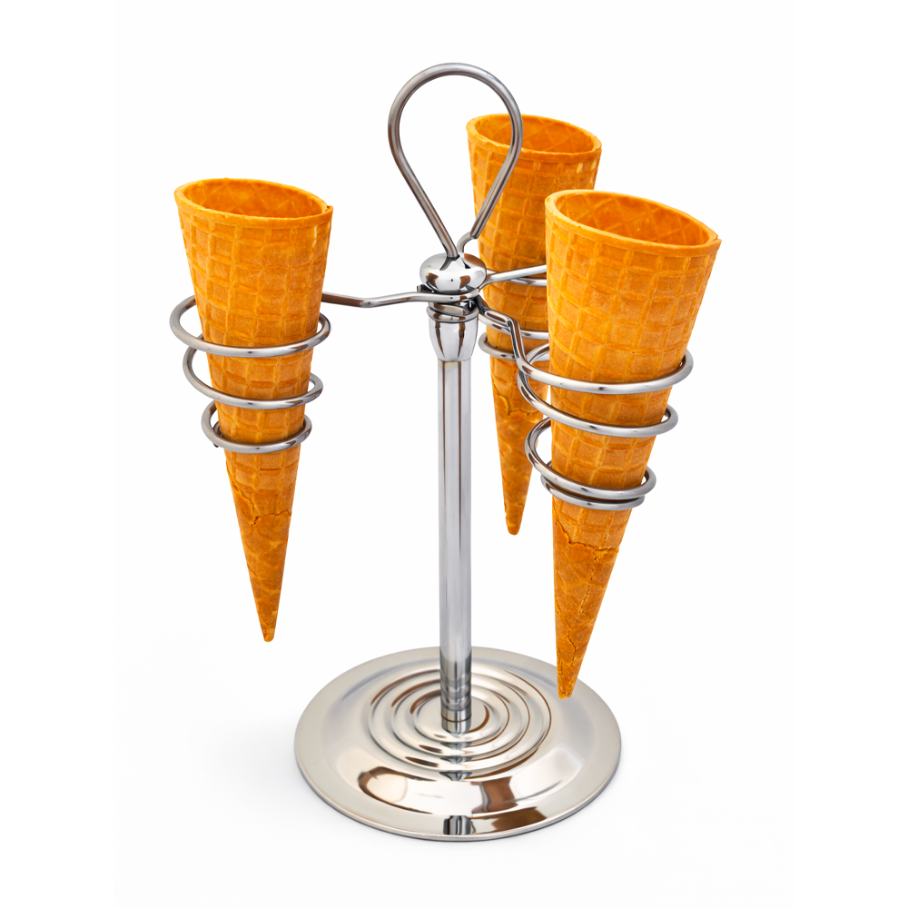 Appoggiaconi Inox - 3 coni