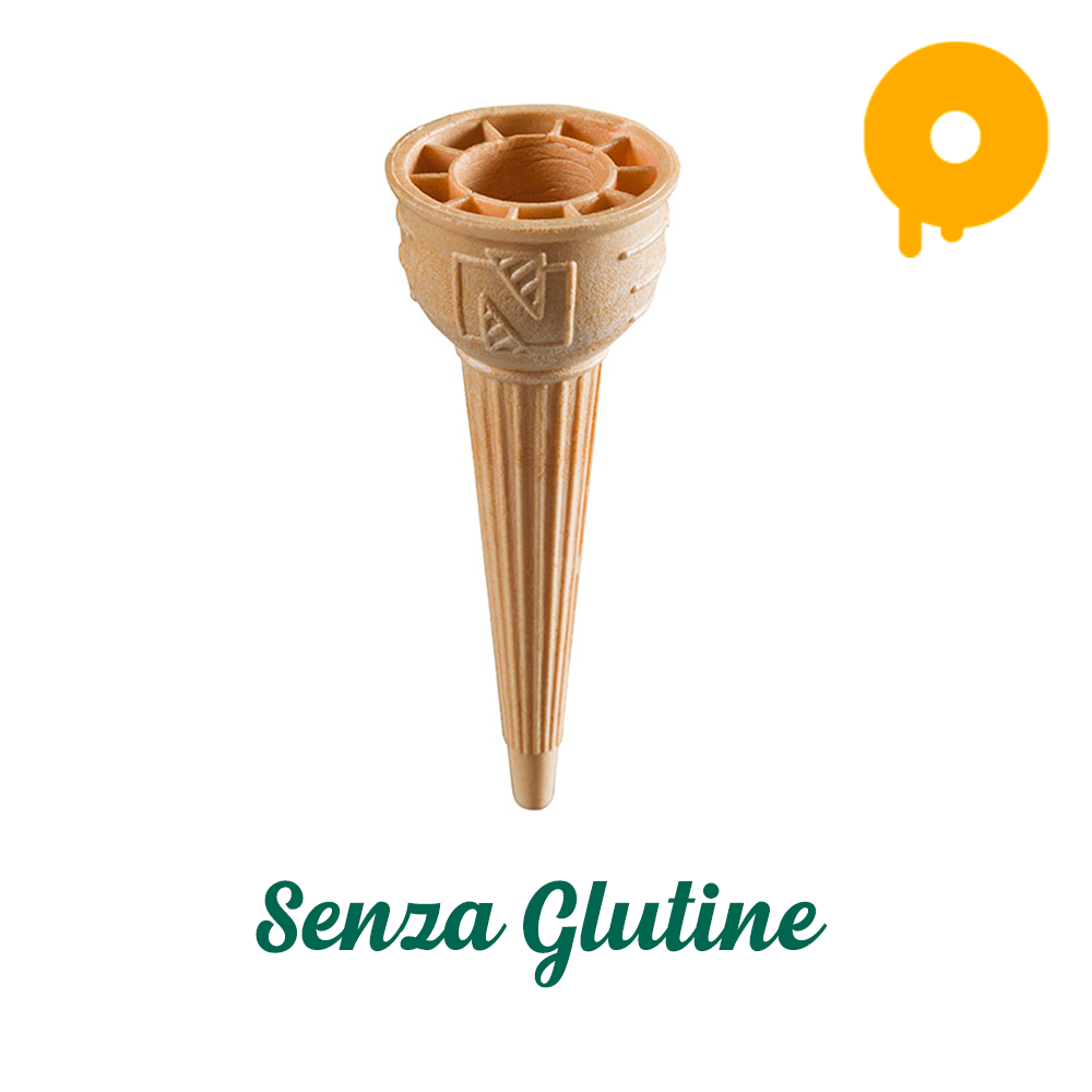 Cono senza glutine stampato 50×128