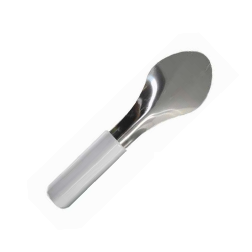 Mini Spatola per Carapine e Pozzetti in Acciaio Inox 18/10 con Manico Bianco