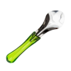Spatola Professionale Gelato in Acciaio Inox 18/10 con Manico Trasparente 26 cm - 6 pezzi Verde