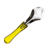 Spatola Professionale Gelato in Acciaio Inox 18/10 con Manico Trasparente 26 cm - 6 pezzi Giallo