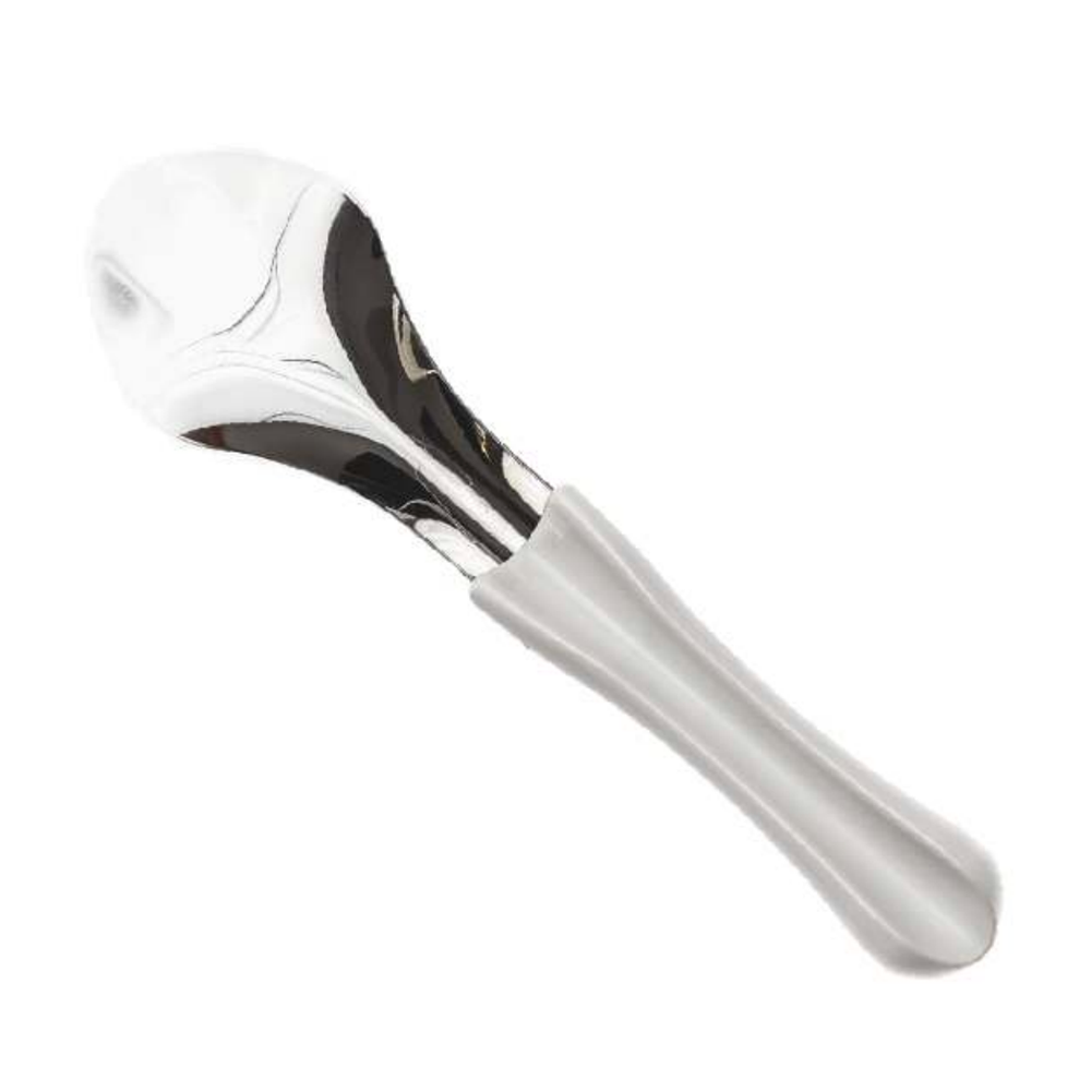 Spatola Professionale Gelato con Manico Ergonomico Bianco in PP e Acciaio Inox 18/10 - 6 pezzi