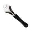 Spatola Professionale Gelato con Manico Ergonomico Nero in PP e Acciaio Inox 18/10 - 6 pezzi