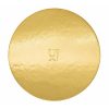 Vassoio Tondo Liscio Ø 18 cm Oro/Nero – Cartone da 5 kg