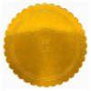 Vassoio Tondo Cappato Ø 18 cm Oro/Nero – Cartone da 5 kg