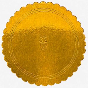 Vassoio Tondo Cappato Ø 32 cm Oro/Nero – Cartone da 5 kg