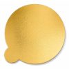 Vassoio Monoporzione PAP Tondo Liscio Ø 8 cm Oro/Nero - Cartone da 5kg