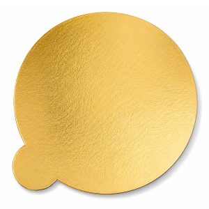 Vassoio Monoporzione PAP Tondo Liscio Ø 10 cm Oro/Nero - Cartone da 5kg