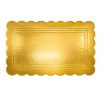 Vassoio Rettangolare Cappato 15×30 cm Oro/Nero – Cartone da 5 kg