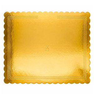 Vassoio Rettangolare Cappato 30×41 cm Oro/Nero – Cartone da 5 kg