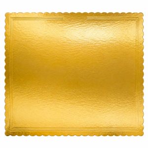 Vassoio Rettangolare Cappato 43x54 cm Oro/Nero – Cartone da 5 kg